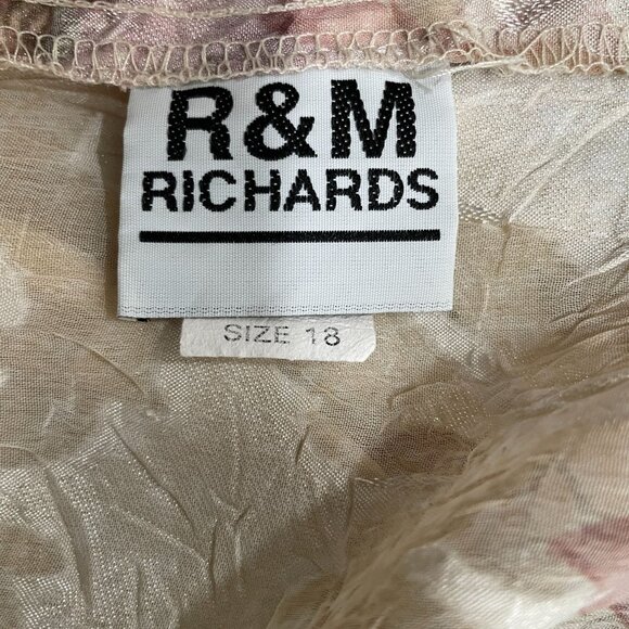 RM Richards 3 Piece Set Floral Jacket Top Pants Size 18 Grannycore Modest Outfit - Picture 3 of 14